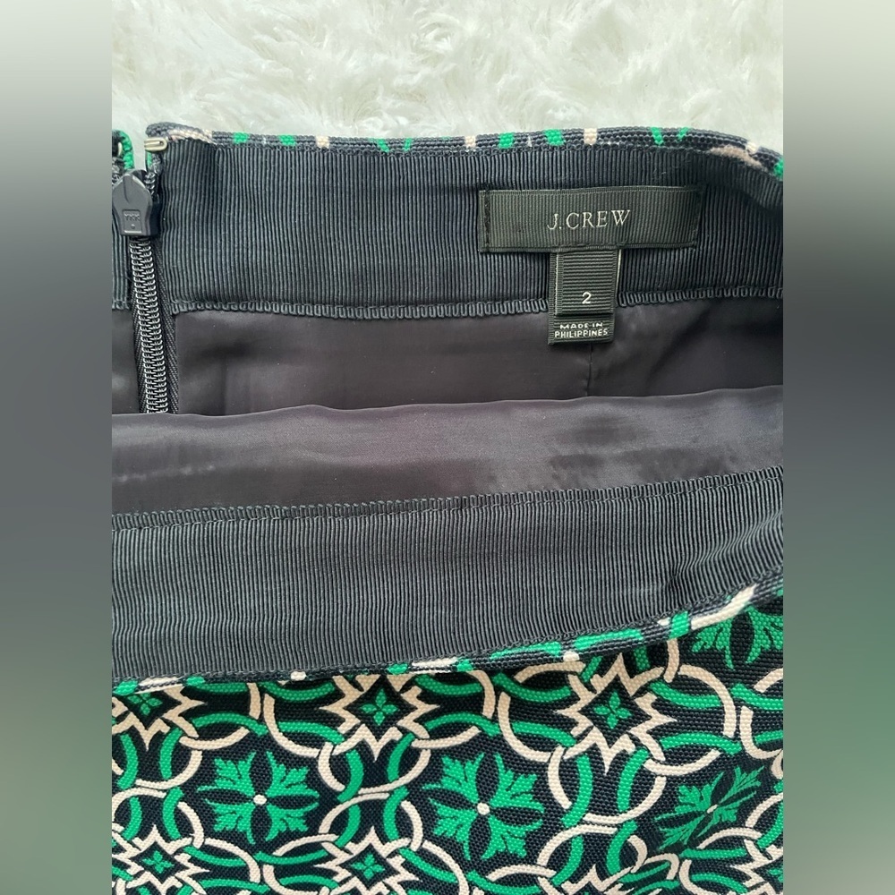 NWOT J. Crew Lattice medallion Pencil Skirt - Picture 7 of 8